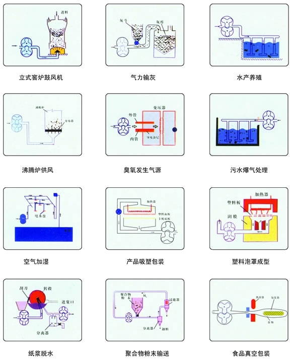 三葉（標準型）羅茨風(fēng)機用途